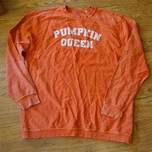 ISO Pumpkin Queen Ribbed Pullover Top